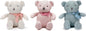100% Organic Cotton Baby Teddy Bears Bulk for Baby Shower 6.5" (3pcs/Set)