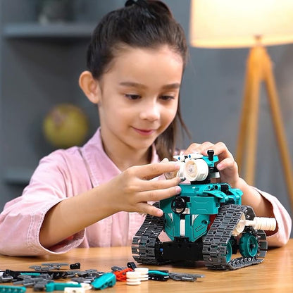 APP/Remote Control STEM Building Kits for Kids Ages 8-12 - 3 in 1 RC Robot Car Toys, 440 Pcs Educational Science Projects, Gift Ideas for Boys Girls