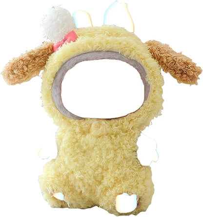 17cm Doll Clothes Set, Overalls Set for 6.7inch Doll Suit, Faking Animal Style Outfit Jumpsuit, Cute Fashion Dress Up Clothes Accessories for 1st/2nd/3rd Gen Dolls (Dog)