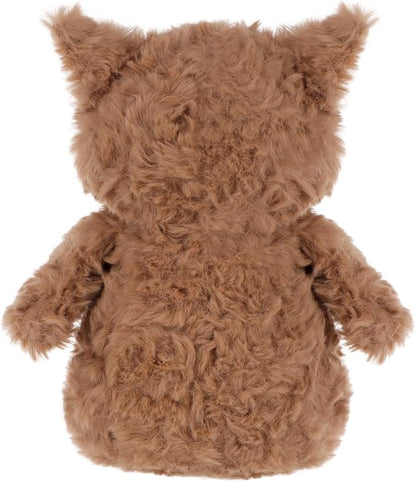Apricot Lamb Flower Owl Plush Stuffed Animals for Kids, Soft Cute Plush Toys for Baby Girl and Boy, Fluffy Flower Owl Brown (Dark Brown)