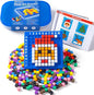 Pixel Art Creator – 400 Hard Plastic Cubes - STEM Toy for 5+ Year Olds, Fine Motor Skills Game & Kinder Classroom Must-Have