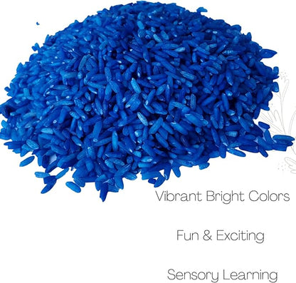 The Wood Etch - Rainbow Colored Rice, Vibrant Sensory Bin Filler for Kids, Art & Craft Learning, Safe & Non-Toxic, Made in USA, 6 Lbs Bulk Pack for Creative Play, Color Perception & Fun Activities