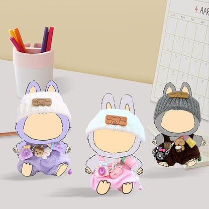 2025 New Clothes for Doll, 3-Piece Clothe Set for Dolls, Clothes Outfits Set for 15/17 cm Dolls, Exquisite Accessories for Doll, Stylish Outfit for Boys Girls Birthday Collectors