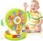 Toy for 1 2 3 Year Old Boys Girls, Spin and Sing Alphabet Baby Musical Learning Toys for Toddler 12-18 Months, Interactive Games with Light and Animals Sounds, Christmas Birthday Gifts for Ages 1-3