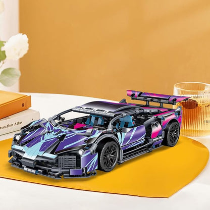 1329 Piece Sports Car Building Blocks Toys Boys or Adults Kits, 1:14 Race Car Model Building Set, Adult Collectible Model Cars Set to Build, STEM Super Cars Sets for Boys Girls Age 6-12, 8-14
