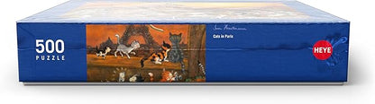 MyPuzzle Cats in Paris - Sven Hartmann - Premium 500 Piece Jigsaw Puzzle for Adults