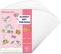 24 PCS Shrink Plastic Sheets, Shrinky Art Paper Shrink Film Sheets for Kids Creative Craft, Create Your Own Earrings, Necklace, Keychains(A5 Size)