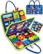 Exorany Busy Board Montessori Toys for Toddler Boys & Girls Birthday Gifts, Sensory Toys for Toddlers, Educational Travel Preschool Toddler Activities Learning Fine Motor Skills