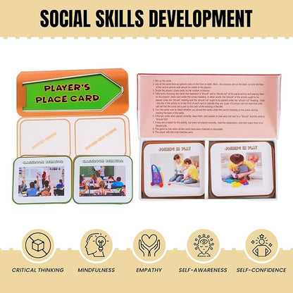 The Shoulds and Should Nots Cards Social Emotional Learning Activity with Photos of Appropriate and Inappropriate Behaviors Supports Autism and ADHD Encourages Positive Decision Making