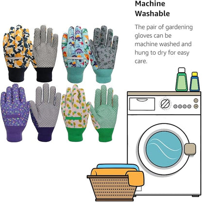 Kids Gardening and Garden Gloves for Toddler,Children's Yard Work Glove,Gift,Cute Pattern,Age3-8