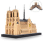 Architecture Notre-Dame de Paris Model Building Block Set, Openable Architecture Model Micro Building Kit Collection Building Toy