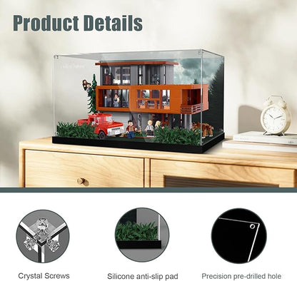 Acrylic Display Case for Lego Twilight The Cullen House (ONLY Box, NOT Model) Clear Dustproof Display Box Compatible with Lego 21354 Building Set