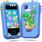Lapare Kids Phone for Boys, Touchscreen Toy Phone with Dual Camera, Music & Games, Pretend Learning Toy Phone for Toddler with 32GB SD Card