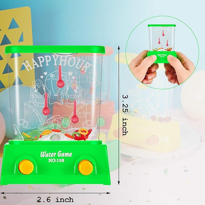 Sumind 10 Pieces Handheld Water Game for Kids Mini Water Ring Toss and Basketball Hoop Toy 90s Retro Mini Games for Goodie Bags Stuffers Birthday Return Gifts Classroom Rewards(Bright,Classic Style)