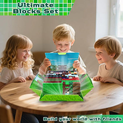 Magnetic Blocks - 500 PCS Magnetic Building Blocks Cubes, Magnet Toys for Kids Age 3+, Toy Building Set for Kids, Magnets Stacking Construction Birthday Gifts for Boys Girls Age 4-8, 8-12