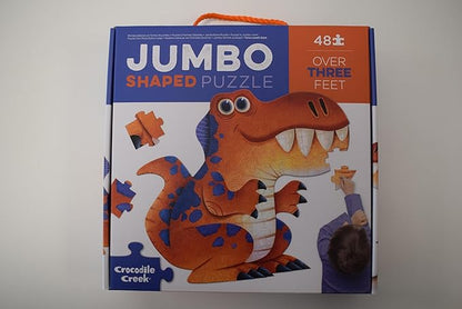 Crocodile Creek Above + Below 48-Piece Jigsaw Floor Puzzle - Fun Floor Puzzles for Kids Ages 4-8, Jumbo Dinosaur