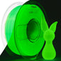AMOLEN 3D PLA Printer Filament, 1.75mm Glow in The Dark Green PLA Filament for 3D Printing, Best with UV Lamps, 1kg Spool (2.2lbs), Dimensional Accuracy +/- 0.02 mm, Fit Most FDM 3D Printers