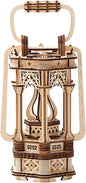 3D Wooden Puzzles for Adults 145pcs LED Light Vintage Lantern DIY Wooden Assembly Kit for Teens Home Decor