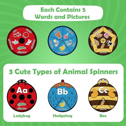 Alphabet Cards, Alphabet Learning Toys, ABC Learning for Toddlers, Letter Matching Game, Sight Words, Kindergarten Preschool Learning Activities, Montessori Educational Toy for Kids
