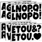 Bemeol 360 Pcs 30 Sheets Bulletin Board Letters 2.5 Inches Alphabet Stickers Self Adhesive Stick on Letters for Poster Board Classroom School Home Decor(Black)