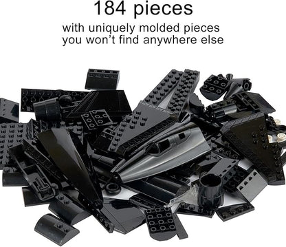 Apostrophe Games SR 71 Blackbird Jet Building Block Set - 184 Pieces - for Kids and Adults - Fits All Building Bricks