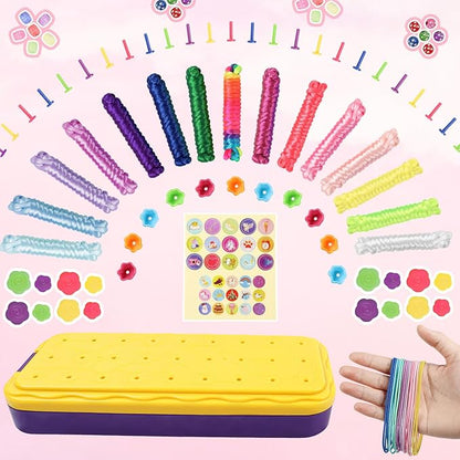 DDAI Arts and Crafts for Kids Age 8-12 Friendship Bracelet Making Kit for Girls - Best Birthday Gifts Ideas for Girl 7 9 10 11 Year Old - Popular Bracelets String Maker Toys Set