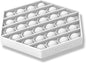 TOMMIKE Hexagon Push Pop Fidget Toy Bubble Sensory for Anxiety & Stress Relief Special Needs Autism Learning Office School Game Crafts Kids Adults (White)