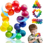 Autism Sensory Toy for Autistic Toddler Kids, Counselor Calm Down Pre-K Classroom Treasure Box Airplane Travel Activities Road Trip Fidget Ball for Age 3-5 5-7 3-4 4-8 Christmas Stocking Stuffer Gift
