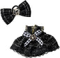 Clothes Set for 17cm Dolls, Skirt Set for 17cm Accessories Suit, Cute Clothes for Dress up Unique Style (Black A)