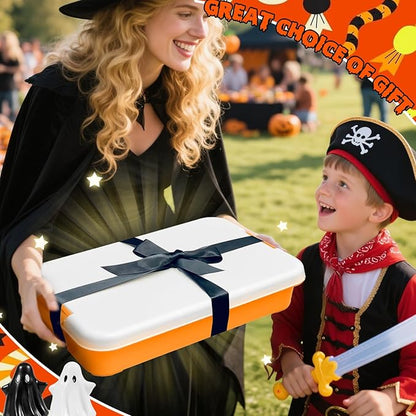 Bbiamsleep Halloween Sensory Bin, 141 Pcs Halloween Sensory Sand Kit with Color Sand for Birthday Party