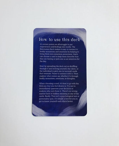 Resonance Emotion Card Deck of Abstract Art - Self-Communication Prompts, Cards for Nonverbal Communication for Therapists, Teachers, Autism, ASD, & Special Education
