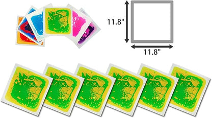 Art3d 1-Pack Non-Toxic Children Play & Exercise Mat - Puzzle Play Mat for Kids, Toddlers or Baby, 11.8" x 11.8" Green-Yellow