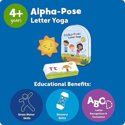 Learning Resources Alpha Pose Letter Yoga, Social Emotional Learning Activities, Emotional Regulation Tools for Kids, Kids Yoga, Toddler Flash Cards, Teacher Classroom Must Haves, Toddler Gift