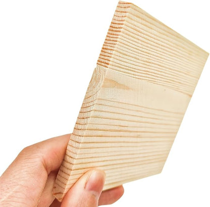 12PCS Unfinished Wood Square Blocks for Crafts, 4x4x0.3in Blank Wooden Squares Pine Wood Boards for Carving,DIY Wood Coasters,Painting & Burning