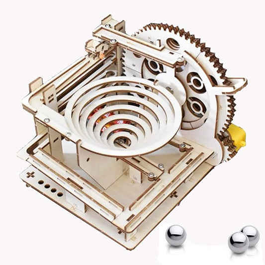 3D Puzzle Marble Run for Adults Wooden Engineering Puzzle Kit Wood Mechanical Puzzles DIY Mode Kits for Age 14+ Years Old