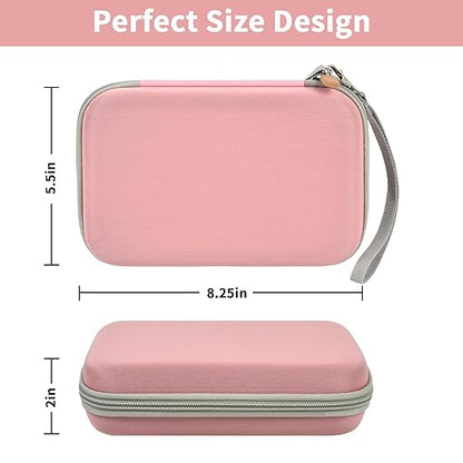 casmilee Case Compatible with Giiker Super Slide Brain Games, Brain Teaser Puzzles Organizer Storage Bag, Flow Slider Puzzle Game Holder (Pink)