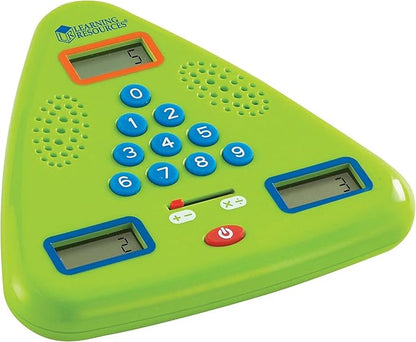 Learning Resources Minute Math Electronic Flash Card, Homeschool, Early Algebra Skills, 3 Difficulty Levels, Ages 6+