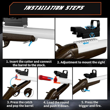 Toy Shotgun Shell Ejecting Toy Gun,Soft Bullets Gun, with 30 Bullets Perfect As a Birthday-Holiday for 6-12 Year Olds