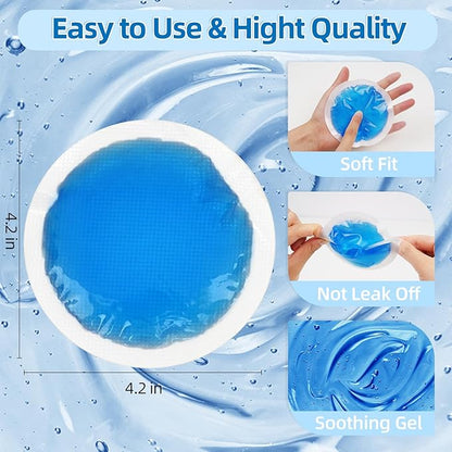 Tutmyrea Reusable Ice Packs for Injuries - 36 Soft Small Cold Compresses for Kids, Pain Relief, Eyes, Wisdom Teeth, Face, Breast, Allergies, Small Wounds