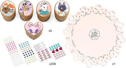 DJECO DIY Adorable Craft Kit - Create Your Own Trinket Boxes - Arts & Crafts for Kids - Fun & Creative for Family & Friends, Perfect for Gift - Educational Kit for Children 6+ Years Girls & Boys