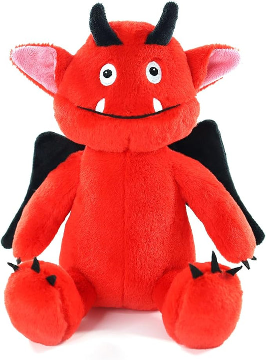 Halloween Stuff Stuffed Bat Cute Plushies Red Monster Stuffed Animal Toy Gift for Kids, Girls, Children