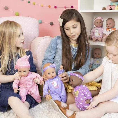 ADORA Play Time Babies 13 Inch Baby Doll, Soft Vinyl Body, Powder Scent, Includes Clothes and Accessories, Gift for Toddlers Ages 1 Year and Up - Unicorn Glitter