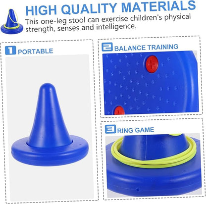 BESPORTBLE Creative Single Leg Stool Training Tool for Fun Toss Game Physical Exercising Equipment for Home Play