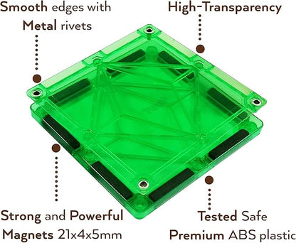 Magnet Tiles Building Blocks for Kids 32 Pieces Magnetic Educational Learning STEM