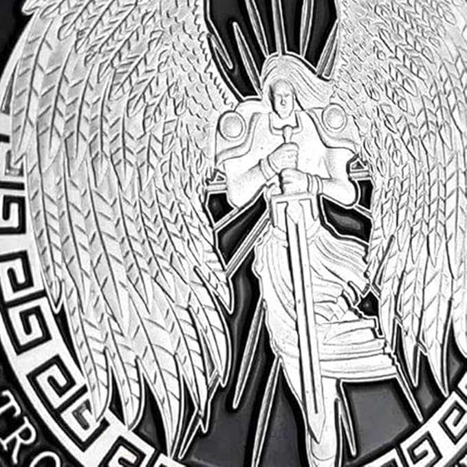 The Archangel Michael Challenge Coin Police Military Hero's Coin (Single Coin)