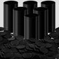 Coopay 500 Pieces Plastic Learning Counters Disks Bingo Chip Counting Discs Markers for Math Practice and Poker Chips Game Tokens Kids Reward, 1 Inch (Black)