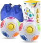 Coogam Rainbow Puzzle Ball Pack with Pouch Color-Matching Game Toy Stress Reliever Magic Ball Brain Teaser for Kids and Adults, Children, Boy, Girl Holiday Set of 2