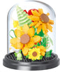 Tiny Sunny Home Bouquets Dust Cover Set Building Toy Creative Assembly Bonsai Tree, Ideal for Valentine's Anniversaries Birthday