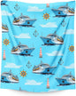 Blanket for Kids Adults Boys Ship Throw Blankets, 30x40 Inches Comfy Ship Cute Decor Throw for Sofa Chair Couch Bed
