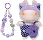 17cm Dolls Clothes, 4 Piece Set Hat Clothes Charms Accessories for Doll, Stylish Adorable Purple17cm Outfits (NO Doll)
